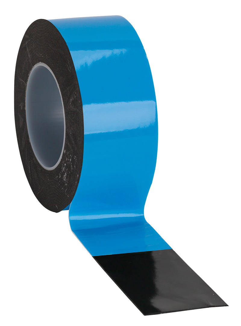 Sealey DSTB505 Double-Sided Adhesive Foam Tape 50mm x 5m Blue Backing