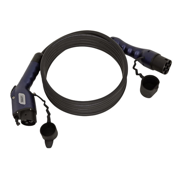 Sealey EV Charging Cable Type 1 to Type 2 16A (3.7KW) 5m EVCC1216
