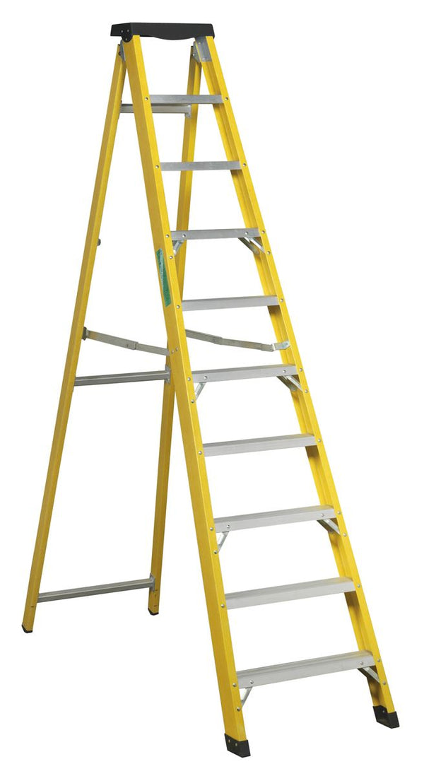 Sealey Fibreglass Step Ladder 9-Tread - BS EN 131 FSL10