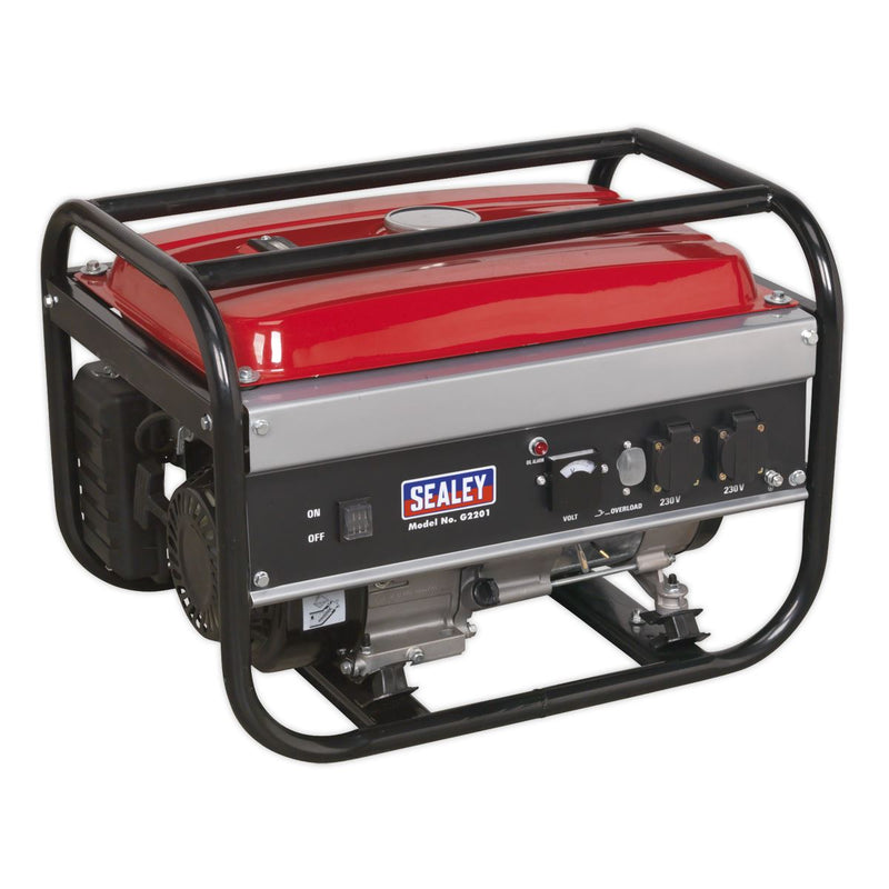 Sealey 2200W Generator 6.5hp 4-Stroke Engine 230V G2201