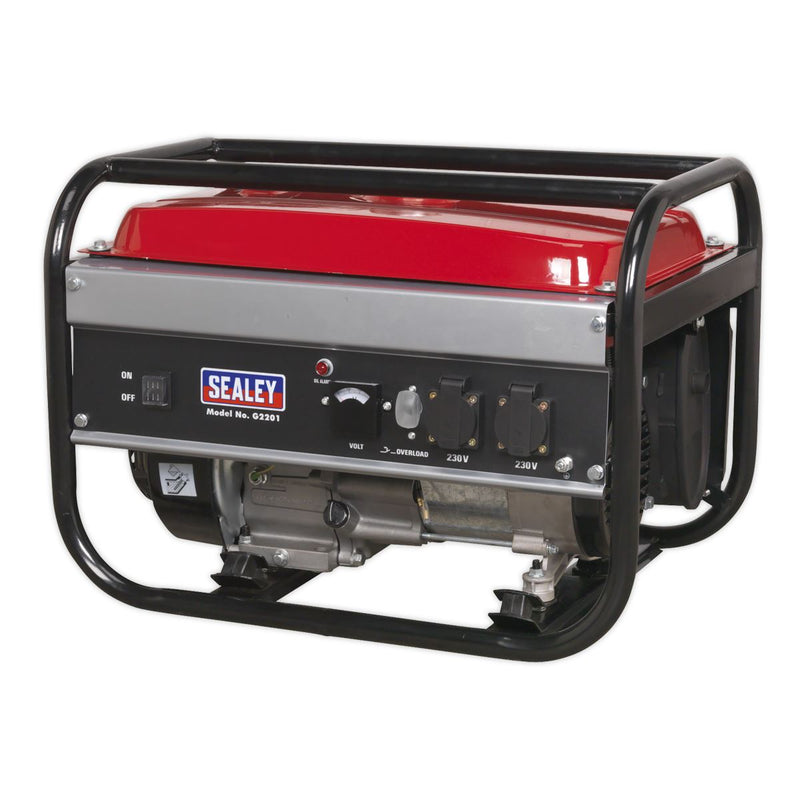 Sealey 2200W Generator 6.5hp 4-Stroke Engine 230V G2201