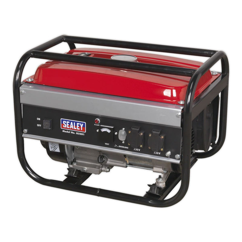 Sealey 2200W Generator 6.5hp 4-Stroke Engine 230V G2201