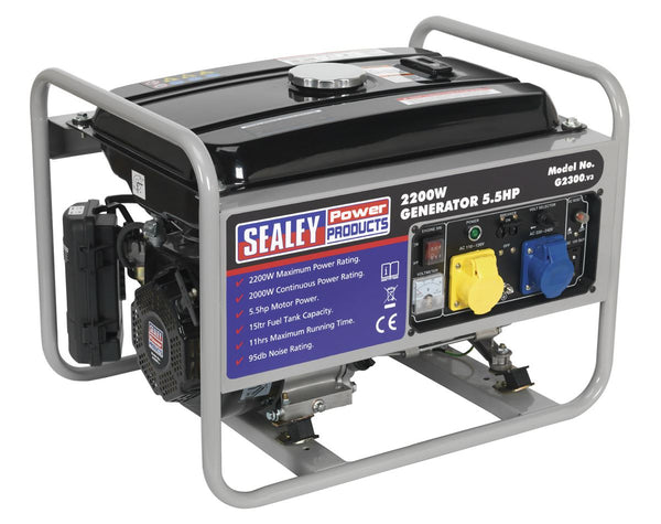 Sealey G2300 Generator 2200W 110/230V 5.5hp