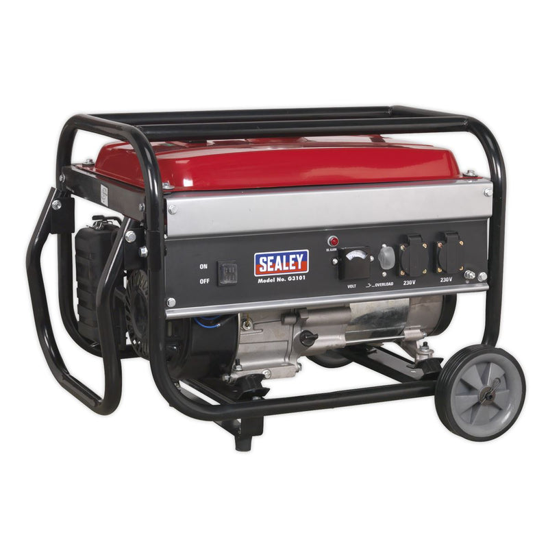 Sealey 3100W Generator 7hp 4-Stroke Engine 230V G3101