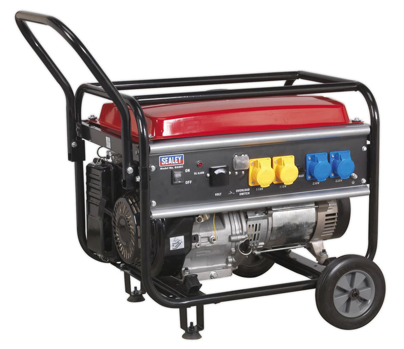 Sealey 5500W Generator 13hp 4-Stroke Engine 110/230V G5501