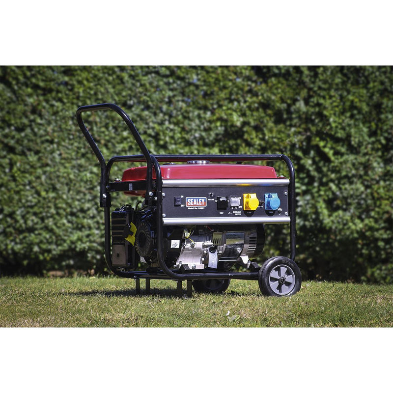 Sealey 5500W Generator 13hp 4-Stroke Engine 110/230V G5501