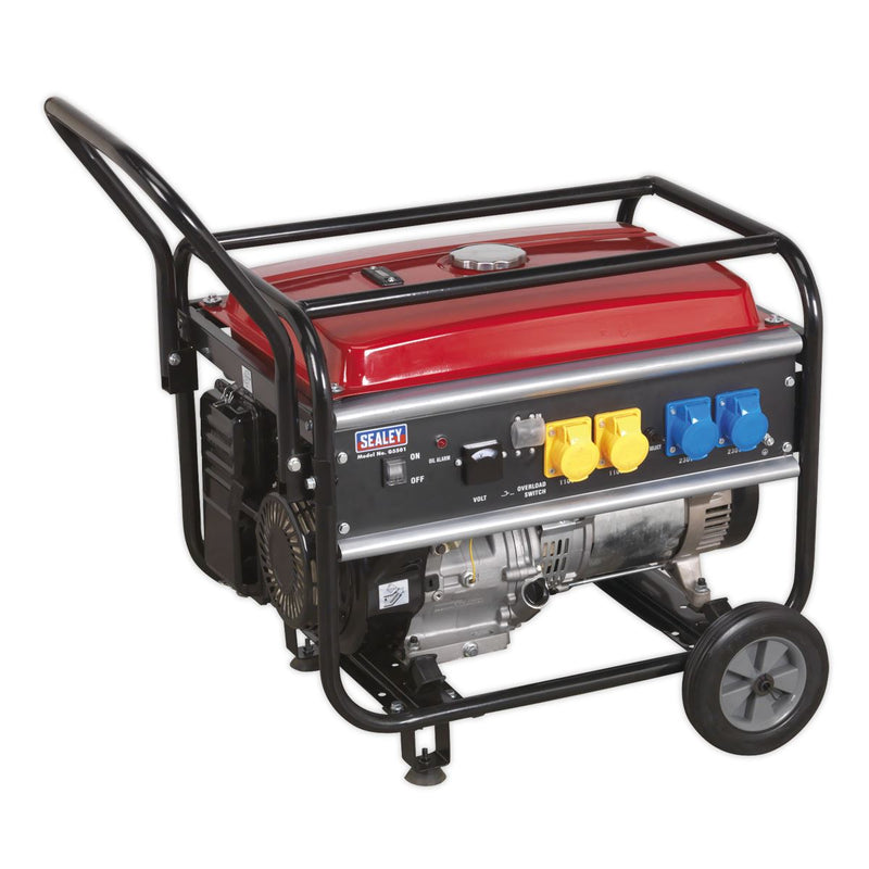 Sealey 5500W Generator 13hp 4-Stroke Engine 110/230V G5501