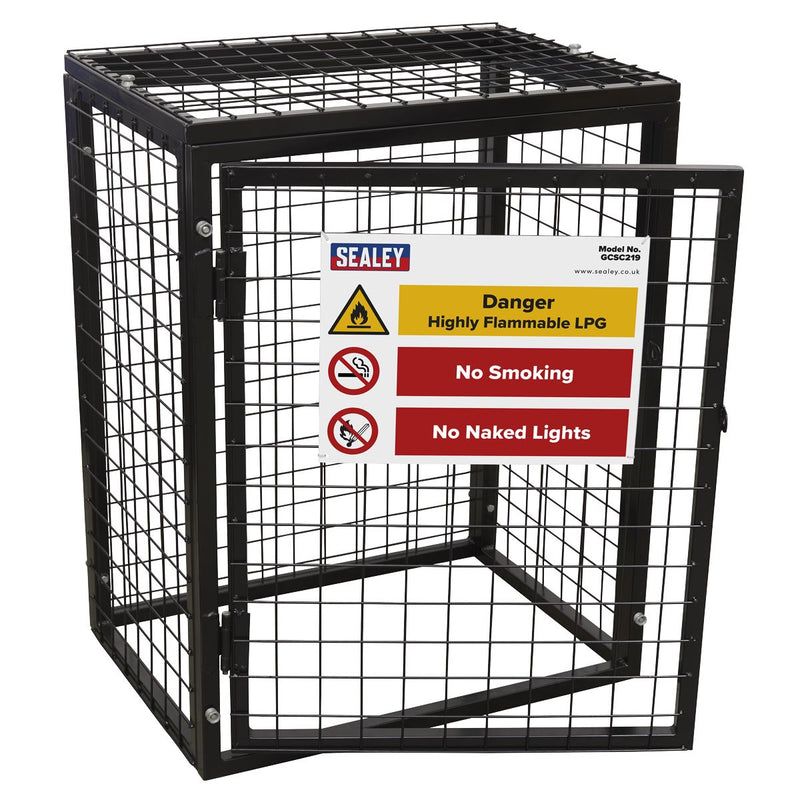 Sealey Gas Cylinder Safety Cage - 2 x 19kg GCSC219