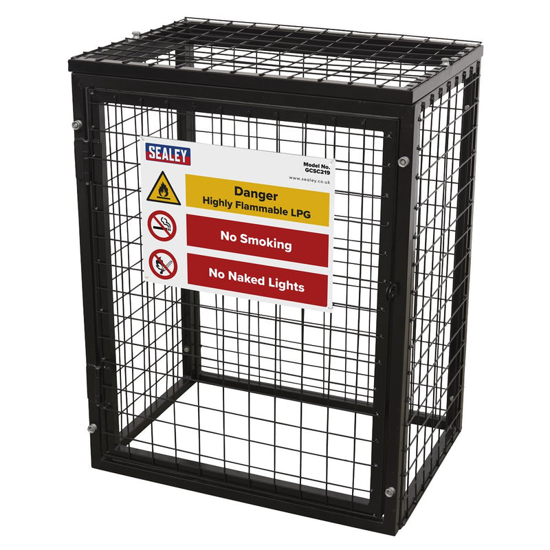 Sealey Gas Cylinder Safety Cage - 2 x 19kg GCSC219