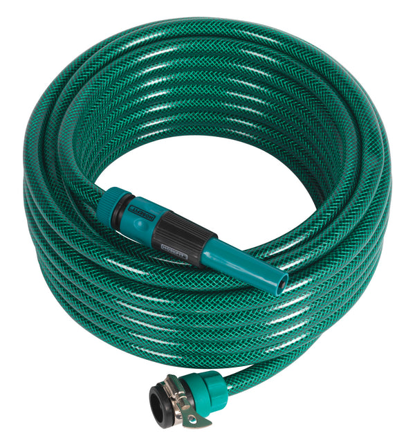 Sealey Water Hose 15m with Fittings GH15R/12