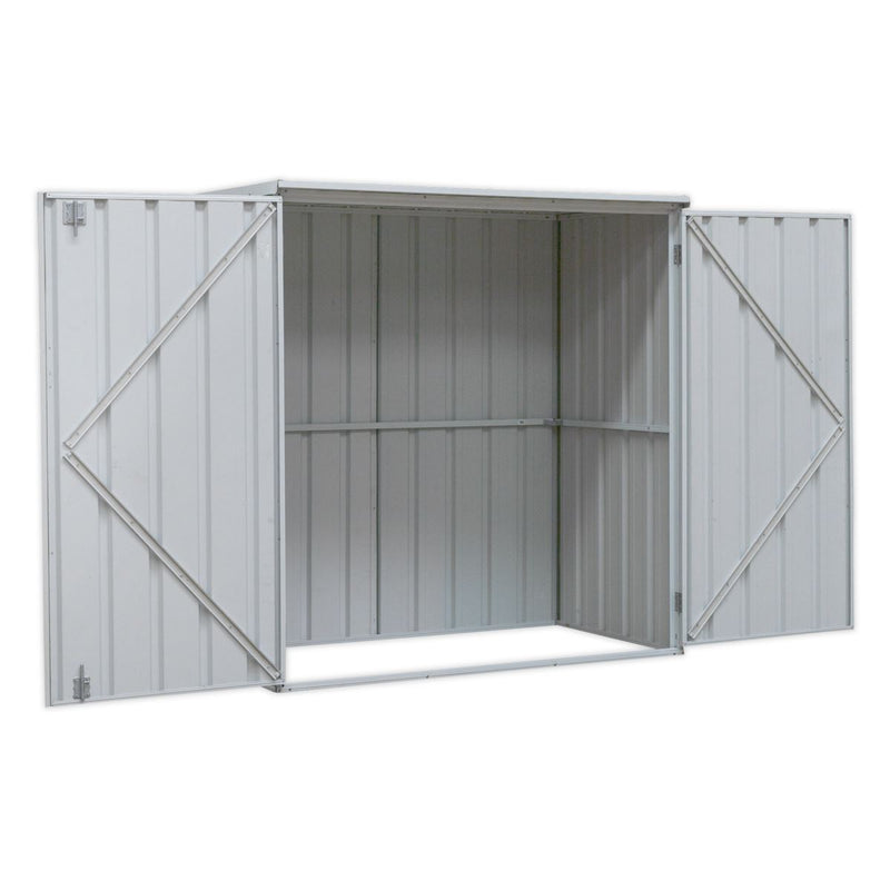 Sealey GSS150815G Galvanized Steel Shed Green 1.5 x 0.8 x 1.5m