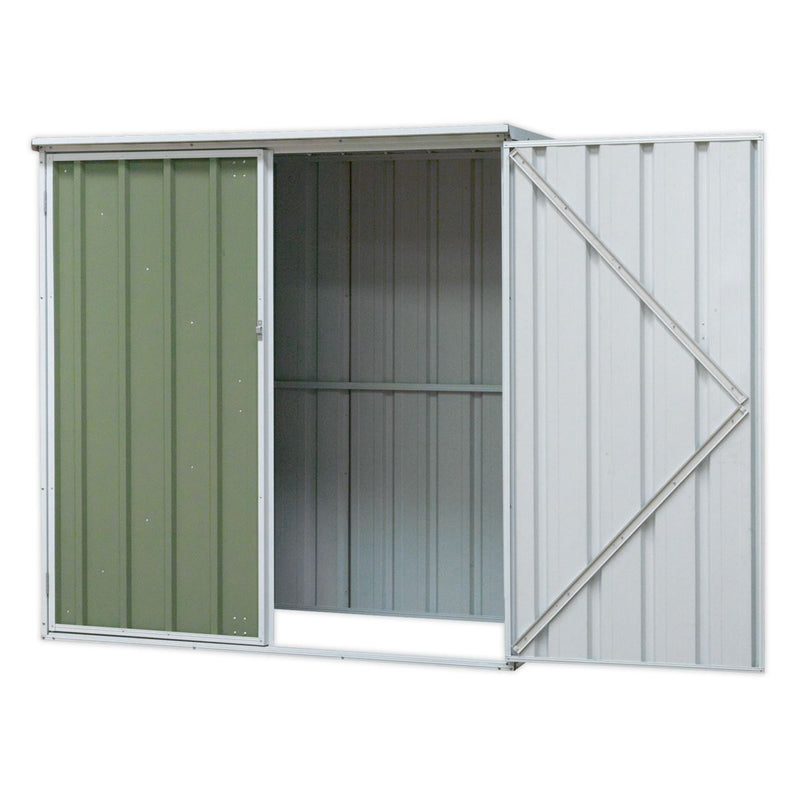 Sealey GSS150815G Galvanized Steel Shed Green 1.5 x 0.8 x 1.5m