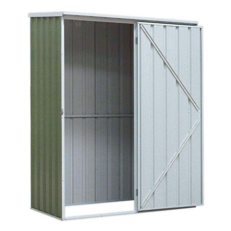 Sealey GSS1508G Galvanized Steel Shed Green 1.5 x 0.8 x 1.9m