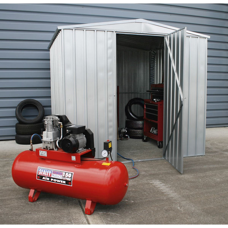 Sealey GSS2323 Galvanized Steel Shed 2.3 x 2.3 x 2.2m