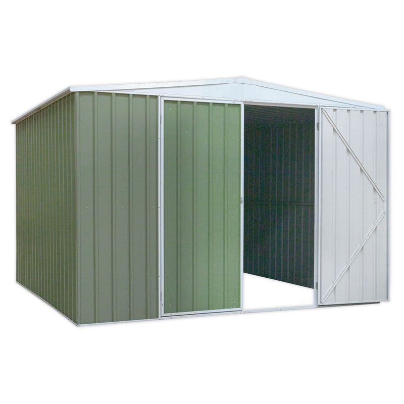 Sealey GSS3030G Galvanized Steel Shed Green 3 x 3 x 2.2m