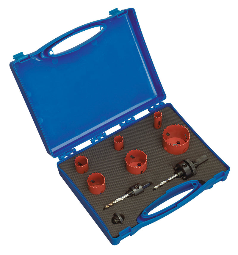 Sealey Hole Saw Kit Electrician's 9pc HKE9