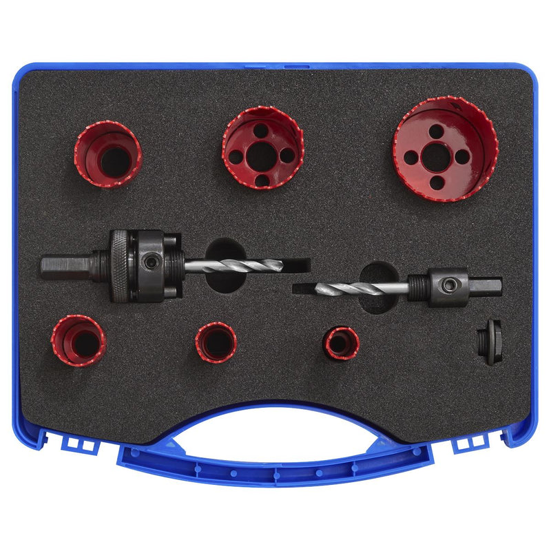 Sealey Hole Saw Kit Electrician's 9pc HKE9