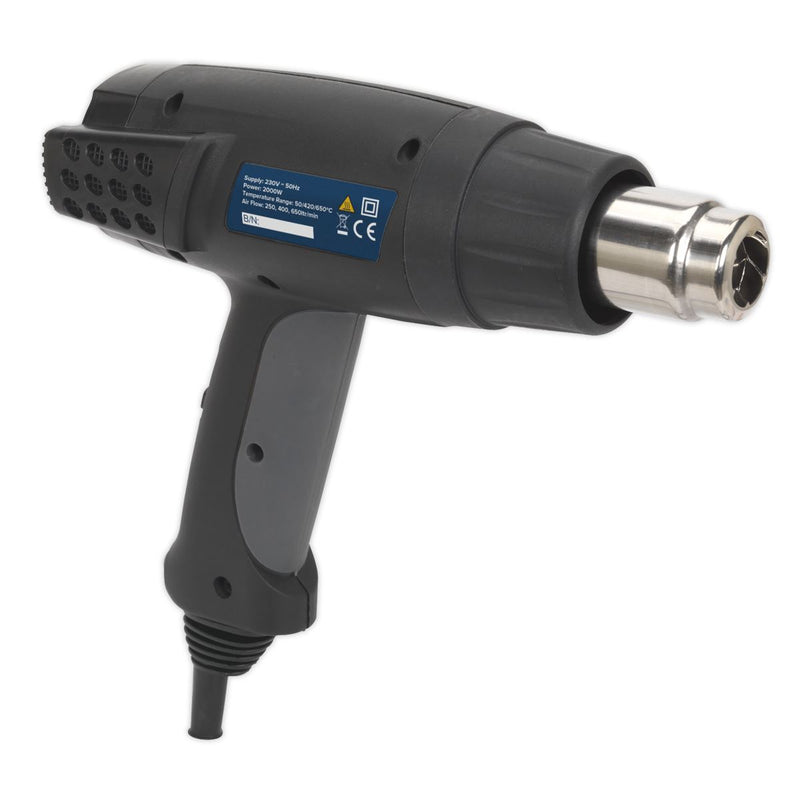 Sealey Premier 1800W 3-Speed Heat Gun 50/420/650�C HS100