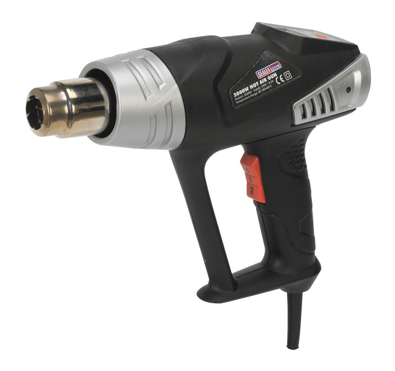 Sealey 2000W Deluxe Heat Gun Kit with LCD Display 80-600�C HS104K