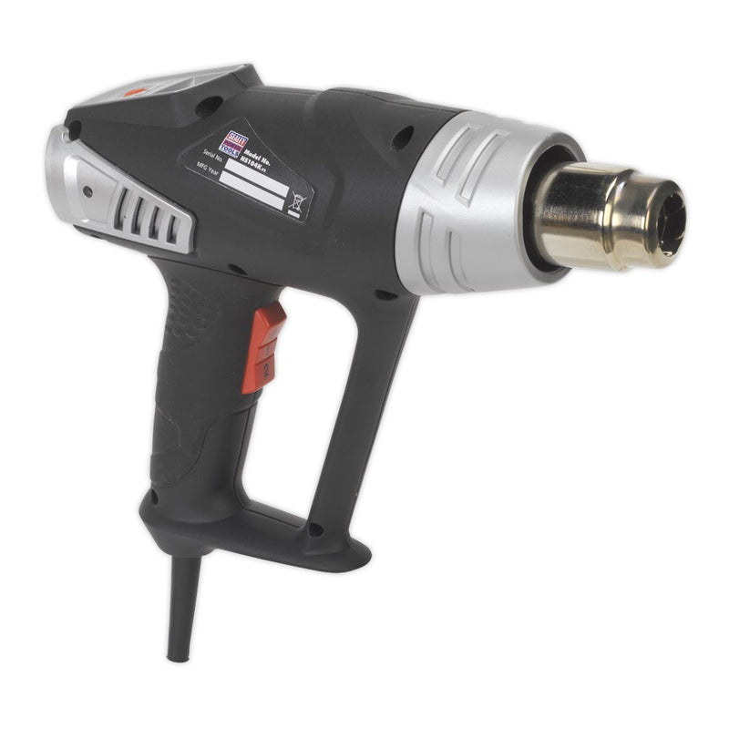 Sealey 2000W Deluxe Heat Gun Kit with LCD Display 80-600�C HS104K