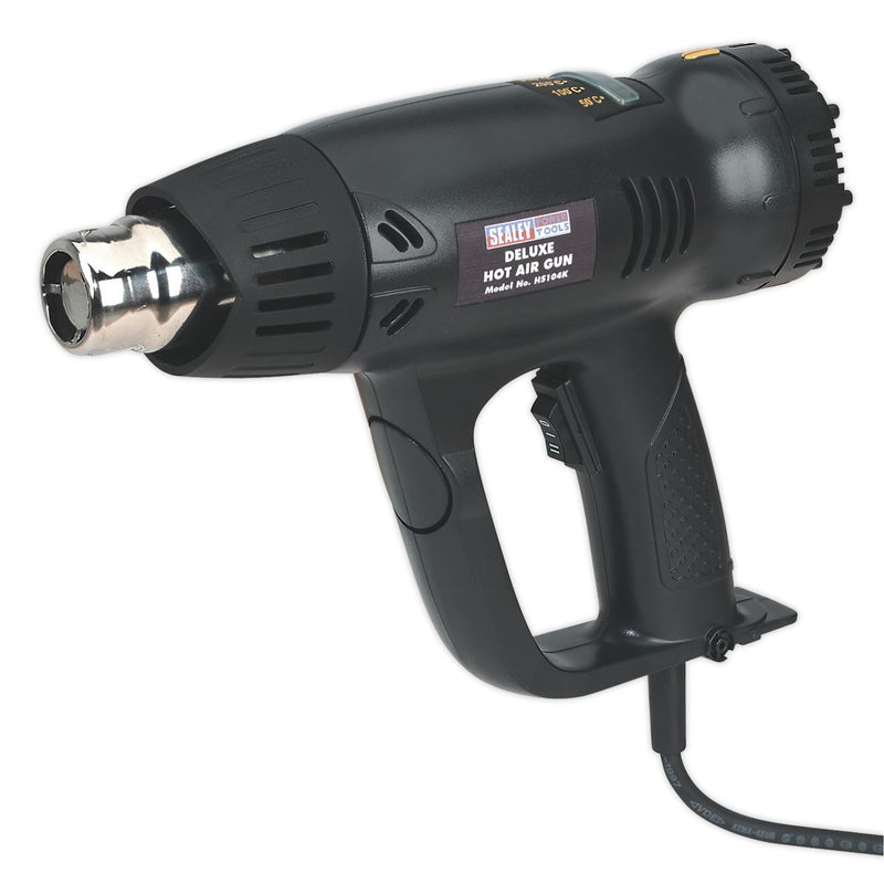 Sealey 2000W Deluxe Heat Gun Kit with LCD Display 80-600�C HS104K