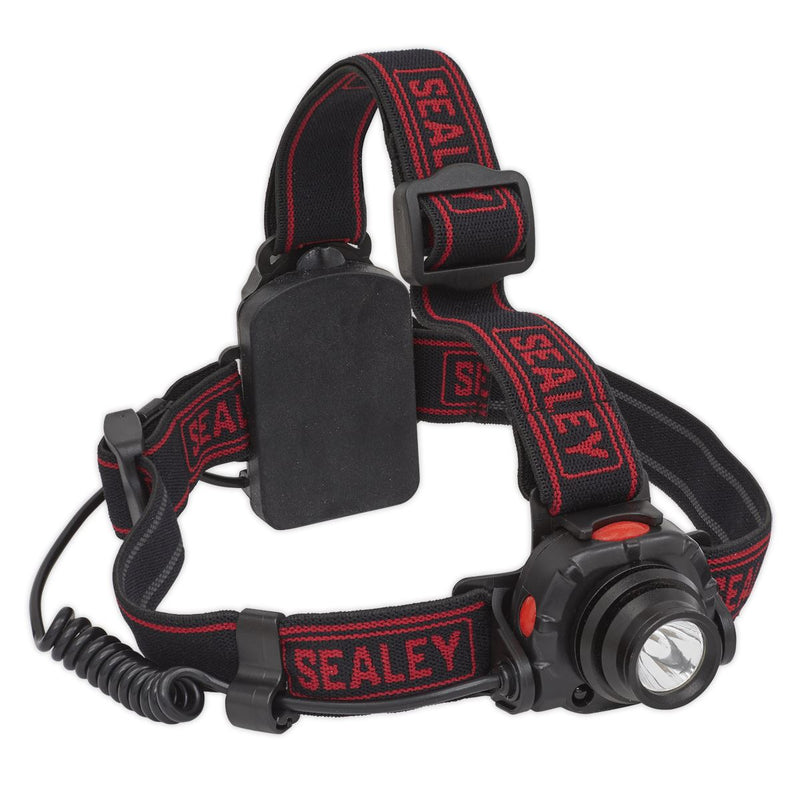 Sealey HT110 Head Torch 3W CREE XPE with Motion Sensor + Hand Torch 3W CREE XPE Twin Pack