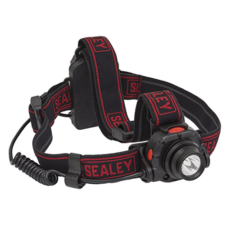 Sealey HT110 Head Torch 3W CREE XPE with Motion Sensor + Hand Torch 3W CREE XPE Twin Pack