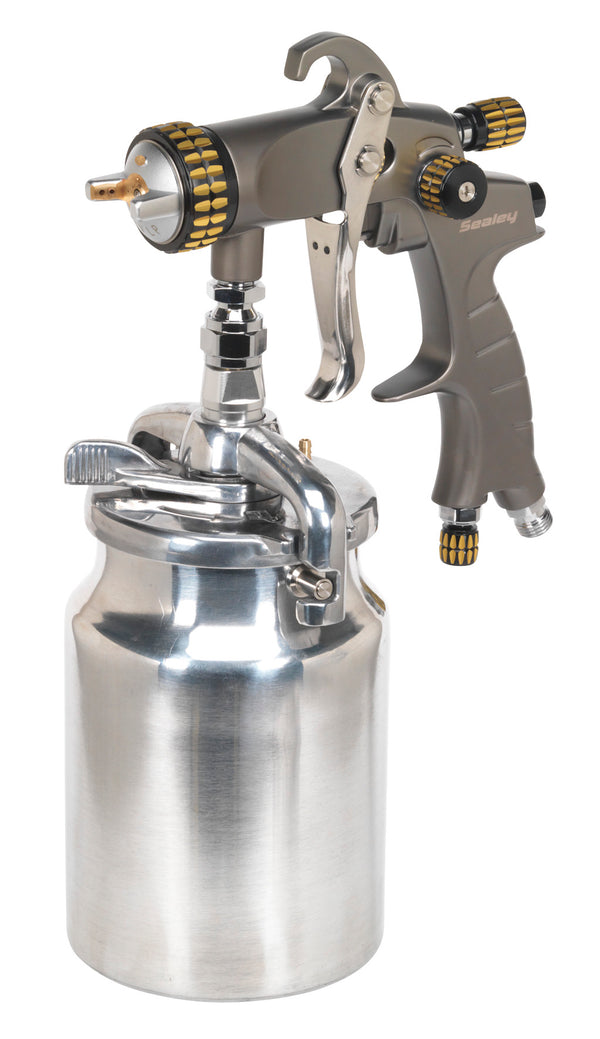 Sealey HVLP02 HVLP Suction Feed Spray Gun 1.7mm Set-Up