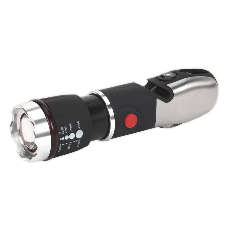 Sealey Emergency Torch/Multi-Tool - 3W LED Adjustable Focus 3 x AAA Cell LED072