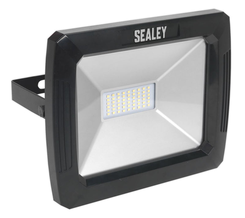 Sealey LED082 Floodlight with Wall Bracket 50W SMD LED 230V