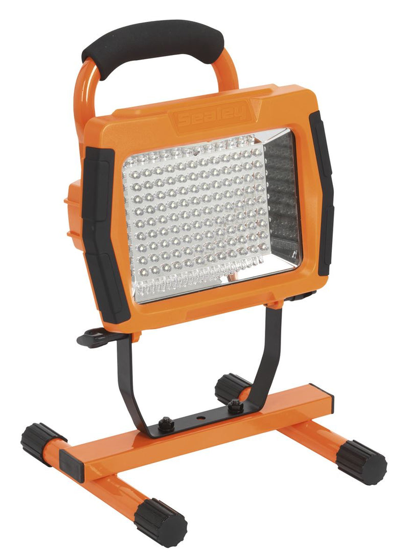 Sealey LED108CO Rechargeable Portable Floodlight 108 LED Lithium-ion - Orange