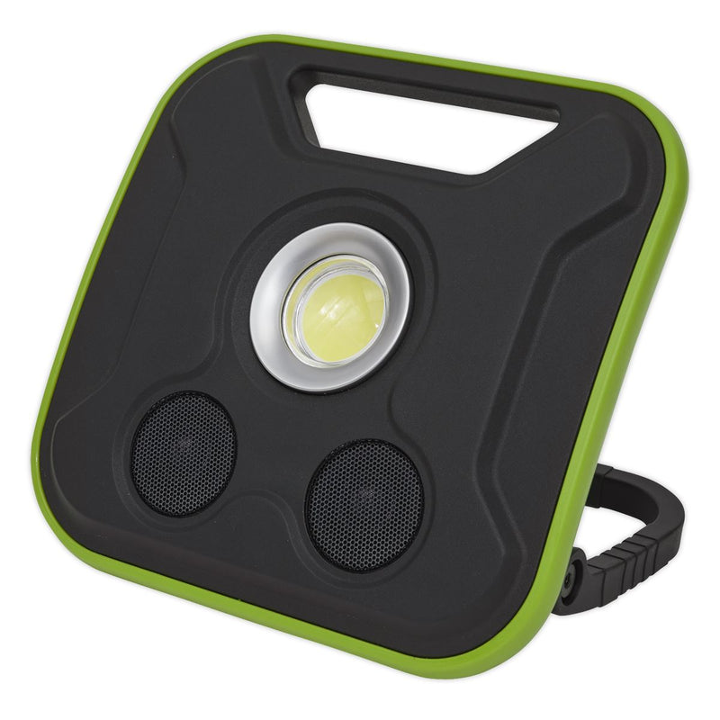 Sealey LED200WS Floodlight/Power Bank with Wireless Speakers 20W COB Rechargeable