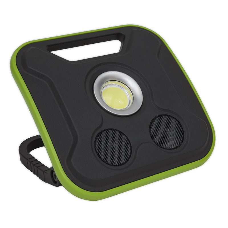 Sealey LED200WS Floodlight/Power Bank with Wireless Speakers 20W COB Rechargeable