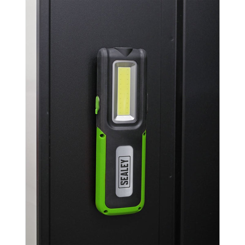 Sealey Rechargeable Inspection Light with Power Bank 5W COB & 3W SMD LED - Green LED318G