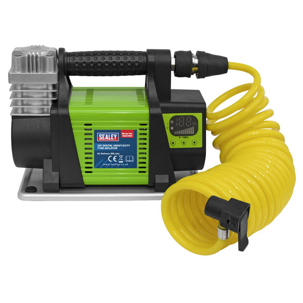 Sealey Heavy-Duty Digital Tyre Inflator 12V MAC05D