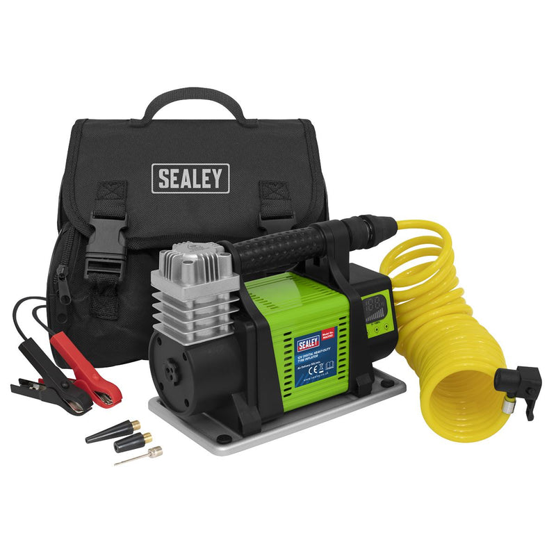 Sealey Heavy-Duty Digital Tyre Inflator 12V MAC05D