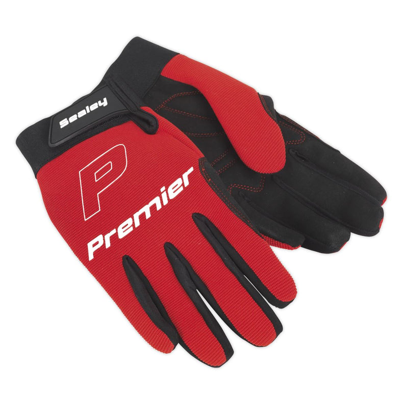 Sealey Premier Mechanic's Gloves Padded Palm - Extra-Large Pair MG796XL