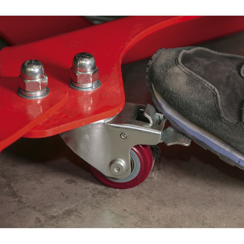 Sealey MS063A Motorcycle Dolly Rear Wheel - Side Stand Type