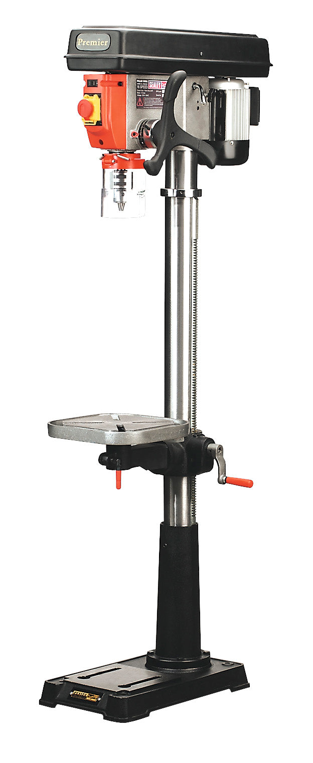 Sealey Premier Floor Standing Pillar Drill 16-Speed 370W 230V PDM210F