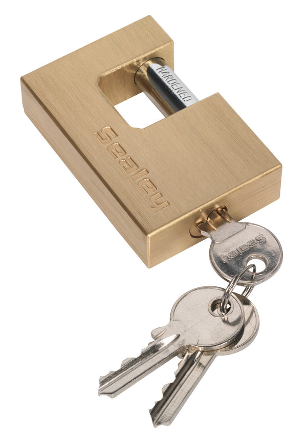 Sealey PL109 Brass Body Shutter Padlock 75mm