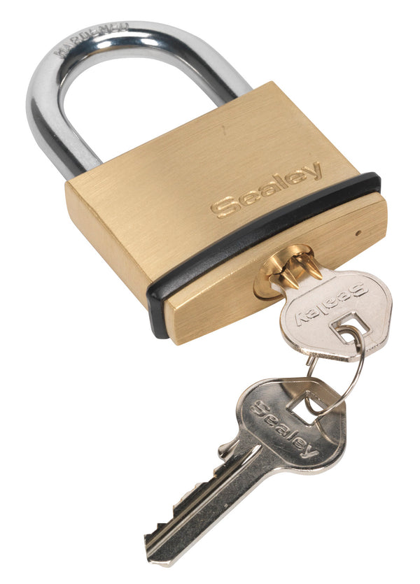 Sealey PL202 Brass Body Padlock 50mm