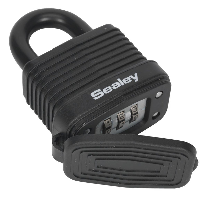 Sealey PL301CW Steel Body Weatherproof Combination Padlock 42mm