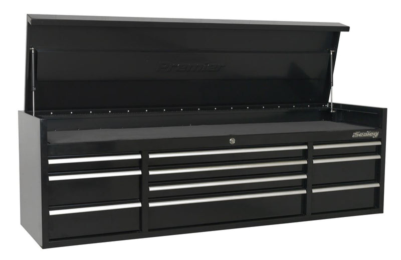 Sealey Premier&trade; Heavy-Duty Topchest 10 Drawer Extra-Wide 1830mm - Black PTB181510