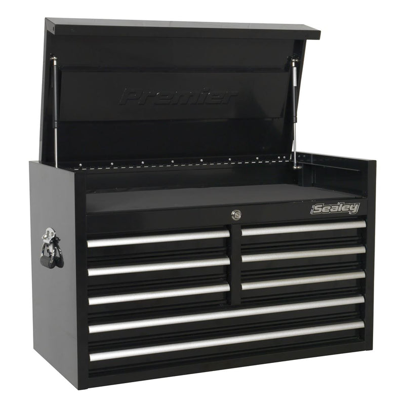 Sealey Premier&trade; Heavy-Duty Topchest 915mm 8 Drawer - Black PTB91508