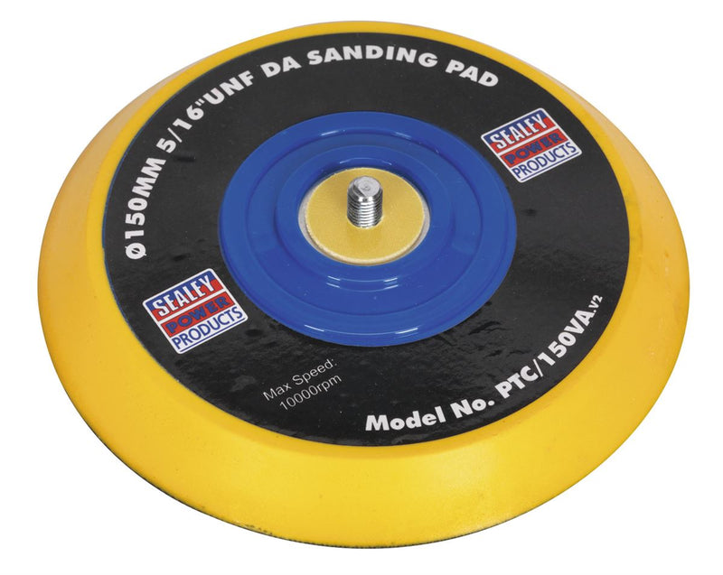 Sealey 145mm DA Backing Pad for Hook-and-Loop Discs 5/16"UNF PTC/150VA