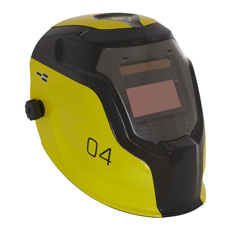 Sealey Auto Darkening Welding Helmet Shade 9-13 - Yellow PWH4