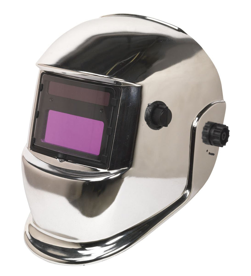 Sealey PWH598C Welding Helmet Auto Darkening Shade 9-13 - Chrome