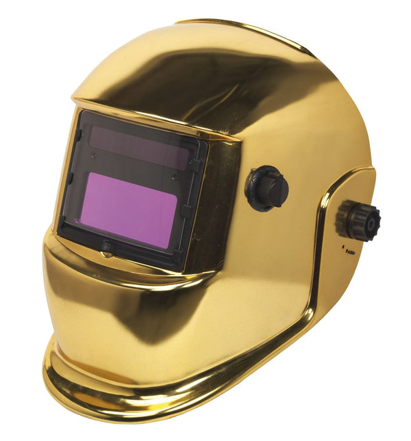 Sealey PWH598G Welding Helmet Auto Darkening Shade 9-13 - Gold