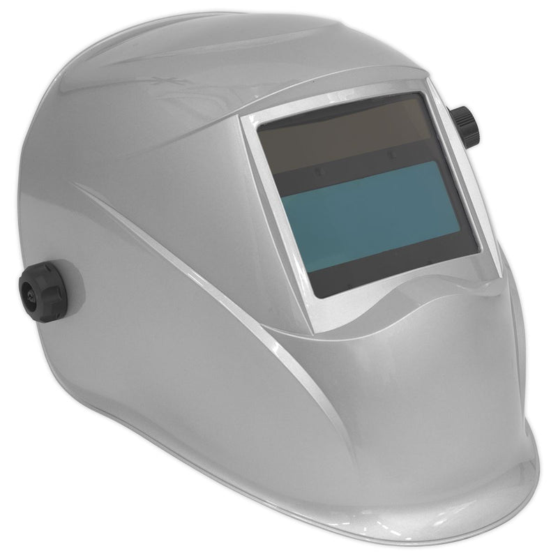 Sealey Welding Helmet Auto Darkening - Shade 9-13 - Silver PWH613