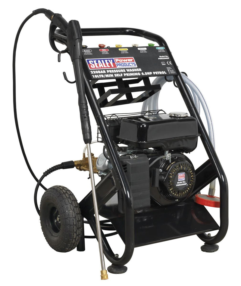 Sealey Self-Priming Pressure Washer 220bar 540L/hr 6.5hp - Petrol PWM2500SP